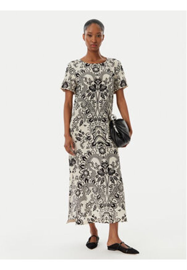 Weekend Max Mara Sukienka codzienna Vela 2515221022 Czarny Regular Fit. Okazja: na co dzień. Kolor: czarny. Materiał: jedwab. Typ sukienki: proste. Styl: casual