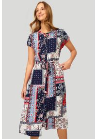 Greenpoint - Wiskozowa sukienka z nadrukiem. Materiał: wiskoza. Wzór: nadruk #1