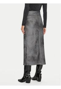 only - ONLY Spódnica z imitacji skóry Paris 15330036 Szary Regular Fit. Kolor: szary. Materiał: skóra #8