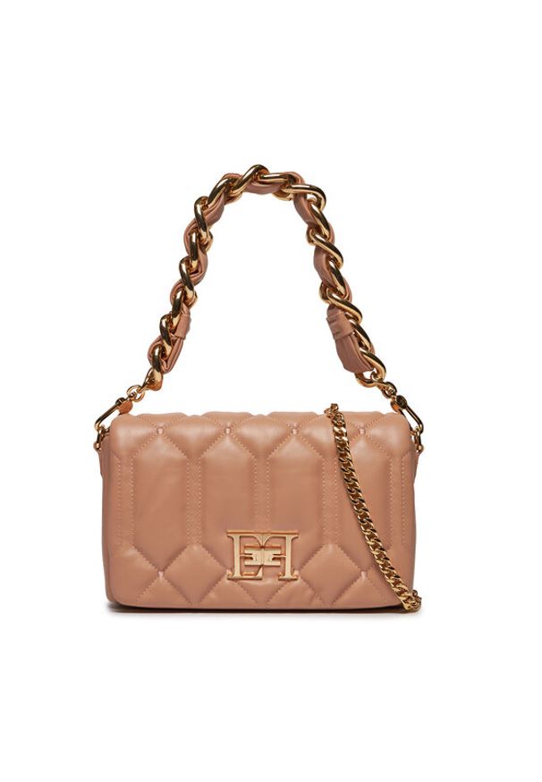 Elisabetta Franchi Torebka BS-35A-37E2-V340 Brązowy. Kolor: brązowy. Materiał: skórzane