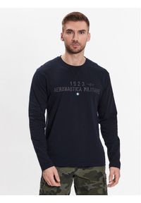 Longsleeve Aeronautica Militare. Kolor: niebieski. Długość rękawa: długi rękaw #1