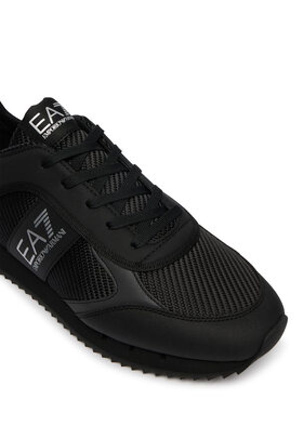 EA7 Emporio Armani Sneakersy 7X000337 AF18613 MZ186 Czarny. Kolor: czarny. Materiał: skóra
