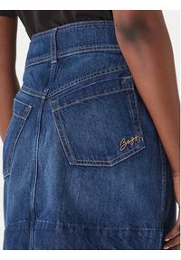 BOSS Spódnica jeansowa 50559404 Niebieski Regular Fit. Kolor: niebieski. Materiał: bawełna #4