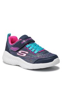 skechers - Sneakersy SKECHERS - Eternal Shine 302455L/NVMT Navy/Multi. Okazja: na uczelnię, na spacer. Zapięcie: rzepy. Kolor: niebieski. Materiał: materiał, skóra #1