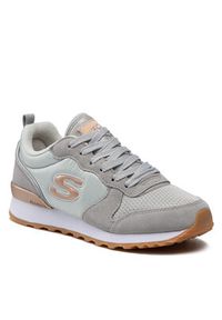 skechers - Skechers Sneakersy Goldn Gurl 111/LTGY Szary. Kolor: szary. Materiał: materiał