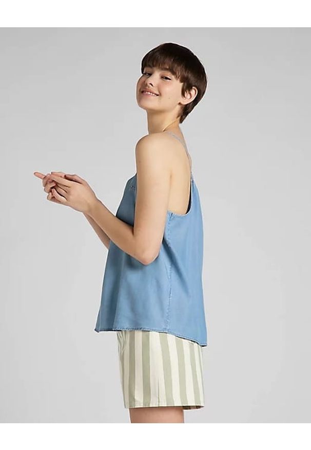 Lee - LEE CAMI DAMSKA BLUZKA ARCTIC ICE L46ETSUW 112145213