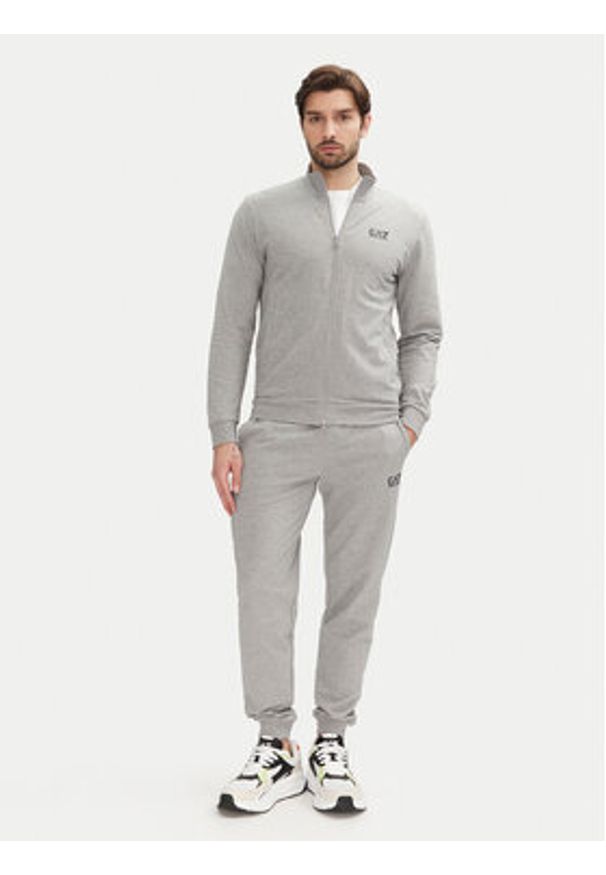 EA7 Emporio Armani Spodnie dresowe 8NPP66 PJVRZ 3905 Szary Slim Fit. Kolor: szary. Materiał: bawełna