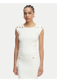 Guess Bluzka W5YR12 Z0130 Biały Regular Fit. Kolor: biały. Materiał: syntetyk #1