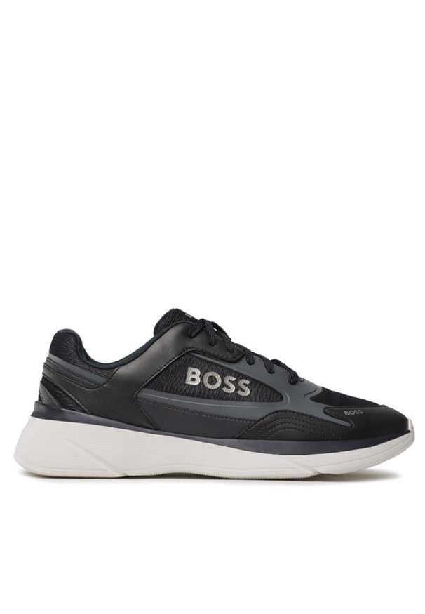 BOSS - Boss Sneakersy Dean 50487577 Granatowy. Kolor: niebieski. Materiał: materiał