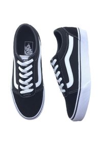 Vans - Buty na co dzień męskie VANS trampki skóra. Okazja: na co dzień. Kolor: czarny. Materiał: skóra. Sport: skateboard