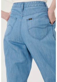 Lee - LEE PLEATED STELLA TAPER DAMSKIE SPODNIE JEANSOWE JEANSY LIGHT LINNEN L30VNBYK #6