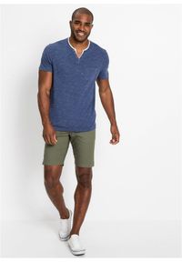 bonprix - T-shirt 2 w 1, krótki rękaw. Kolor: niebieski. Długość rękawa: krótki rękaw. Długość: krótkie #2