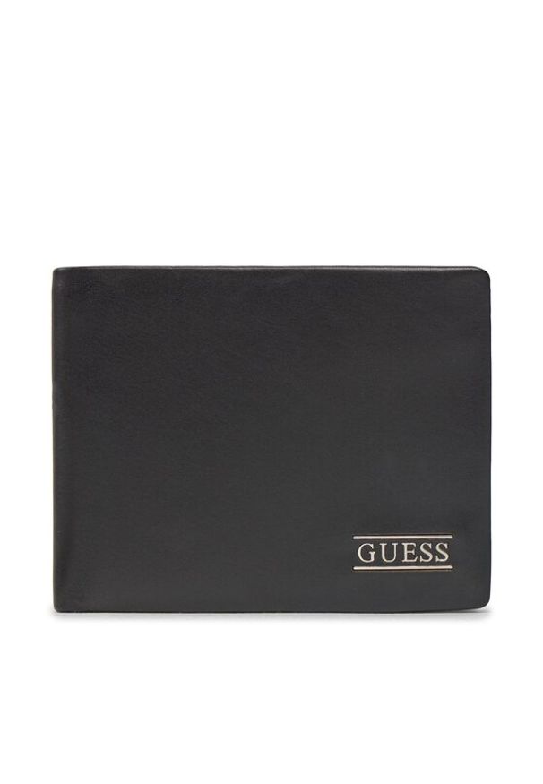 Guess Duży Portfel Męski New Boston R Slg SMNEBR LEA20 Czarny. Kolor: czarny. Materiał: skóra