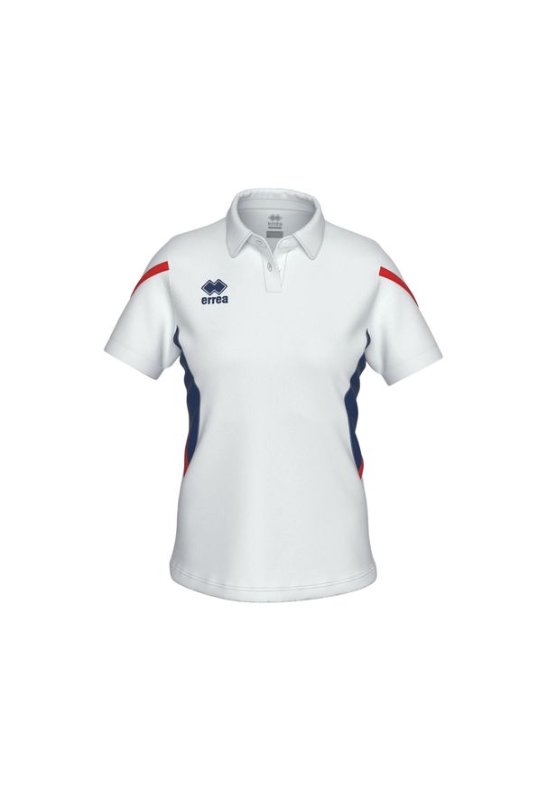 ERREA - Damski jersey Errea Carmen. Typ kołnierza: typu carmen. Kolor: niebieski, wielokolorowy, biały. Materiał: jersey