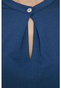 Marc O'Polo - Koszula nocna. Kolor: niebieski. Materiał: dzianina. Długość: długie #4