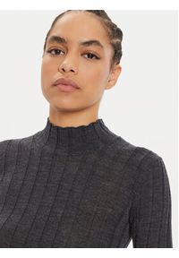 IVY & OAK - IVY OAK Sweter Kacy Rose IO113151 Szary Slim Fit. Kolor: szary. Materiał: wełna #4