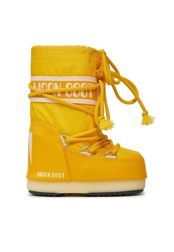 Śniegowce Moon Boot. Kolor: żółty. Materiał: nylon