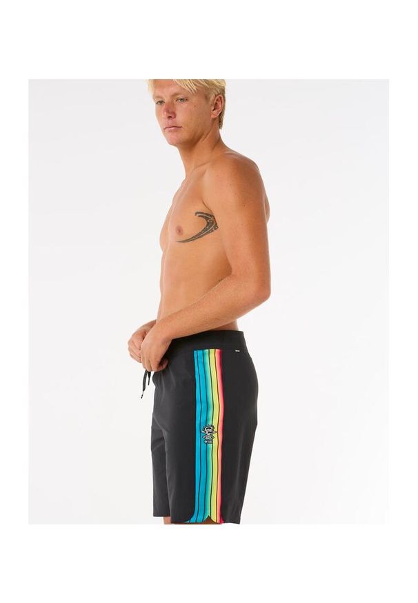 Spodenki surfingowe męskie Rip Curl Mirage 3-2-One Ultimate Czarny. Kolor: czarny, czerwony, wielokolorowy