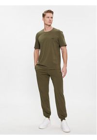 BOSS - Boss Spodnie dresowe Mix&Match Pants 50515305 Zielony Regular Fit. Kolor: zielony. Materiał: bawełna