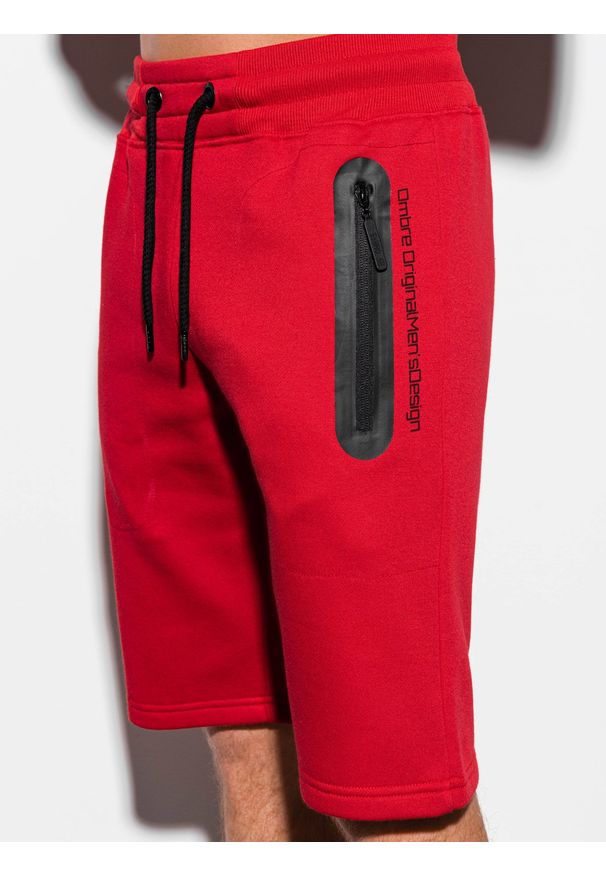Czerwone szorty Ombre Clothing krótkie