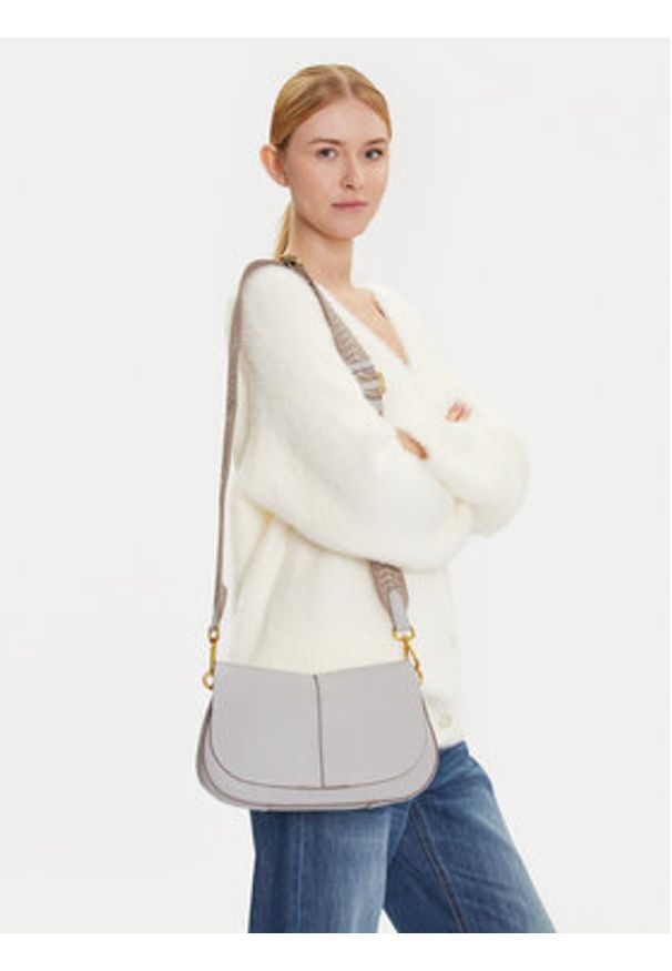 Gianni Chiarini Torebka Helena Round BS 11088 TKL-NAETN Szary. Kolor: szary. Materiał: skórzane