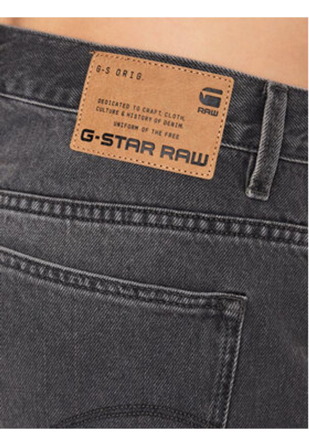 G-Star RAW - G-Star Raw Szorty jeansowe D20776-D291-C778 Szary Regular Fit. Kolor: szary. Materiał: jeans, bawełna