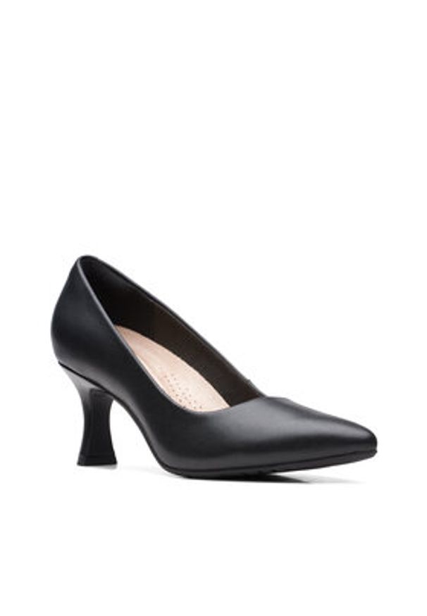 Clarks Półbuty Kataleyna Gem 26171219 Czarny. Kolor: czarny. Materiał: skóra