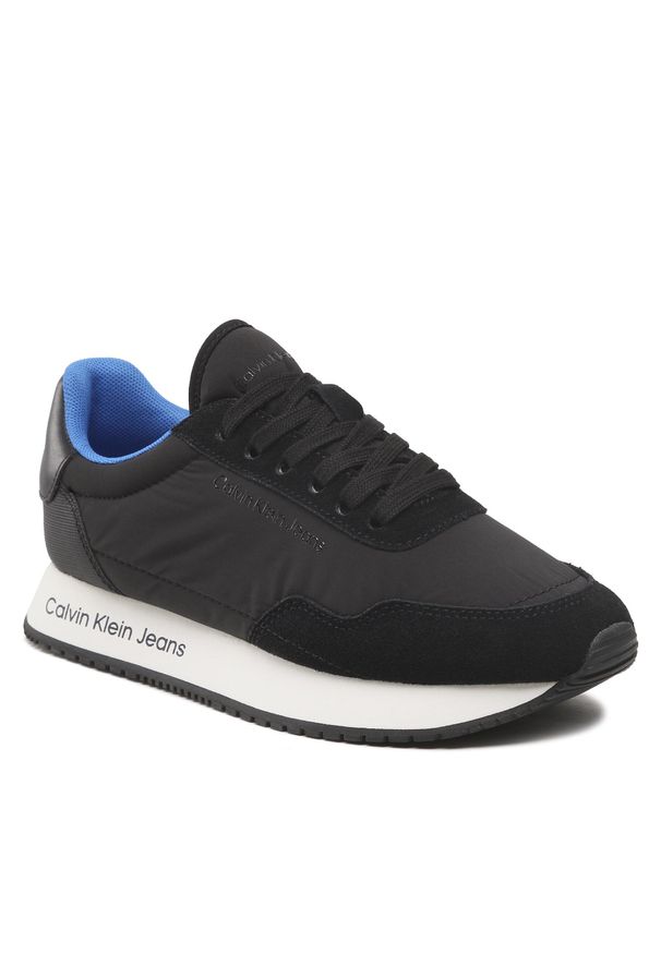 Sneakersy Calvin Klein Jeans Retro Runner Softny YW0YW00929 Black/Imperial Blue 0GP. Kolor: czarny. Materiał: materiał