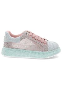 GOE - Wielobarwne Sneakersy Goe Błyszczące Stylowe Obuwie Damskie. Okazja: na co dzień. Materiał: materiał. Wzór: aplikacja. Styl: elegancki