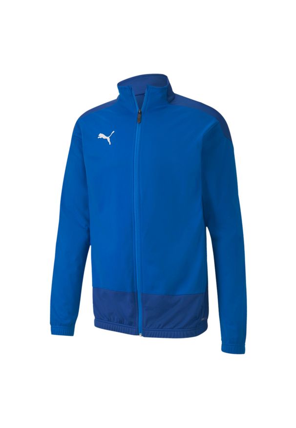 Kurtka męskie Puma Teamgoal 23 Training Jacket. Kolor: wielokolorowy, niebieski, zielony. Materiał: poliester, materiał. Sport: piłka nożna