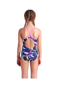 Arena - Strój Kąpielowy Dziewczęcy Soap Bubbles Swimsuit Light. Kolor: niebieski