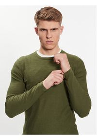 Blend Sweter 20715134 Zielony Slim Fit. Kolor: zielony. Materiał: bawełna #5