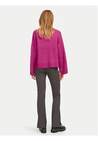JJXX Sweter Sigga 12255358 Różowy Relaxed Fit. Kolor: różowy. Materiał: syntetyk #6