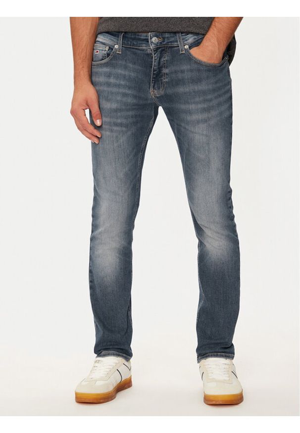 Tommy Jeans Jeansy Scanton DM0DM20387 Niebieski Slim Fit. Kolor: niebieski