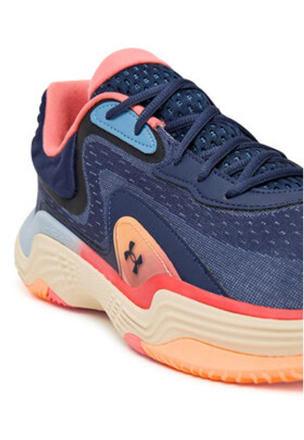 Under Armour Buty do koszykówki UA Spawn 7 3028461 Granatowy. Kolor: niebieski. Materiał: materiał. Sport: koszykówka