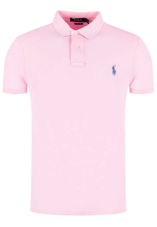 Polo Ralph Lauren Polo Core Replen 710795080 Różowy Slim Fit. Typ kołnierza: polo. Kolor: różowy. Materiał: bawełna