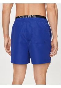 Calvin Klein Swimwear Szorty kąpielowe KM0KM00992 Granatowy Regular Fit. Kolor: niebieski. Materiał: syntetyk