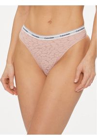 Calvin Klein Underwear Stringi 000QD5051E Różowy. Kolor: różowy. Materiał: syntetyk #1