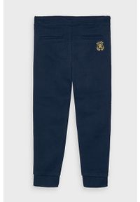 Mayoral - Spodnie dziecięce 92-134 cm. Kolor: niebieski. Materiał: bawełna, poliester, dzianina, elastan. Wzór: gładki #3