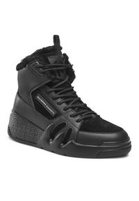 Giuseppe Zanotti Sneakersy RW20056 Czarny. Kolor: czarny. Materiał: skóra, zamsz