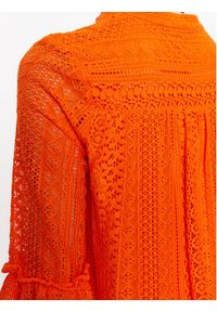 Vero Moda Sukienka letnia Honey 10275875 Pomarańczowy Relaxed Fit. Kolor: pomarańczowy. Materiał: bawełna. Sezon: lato #3