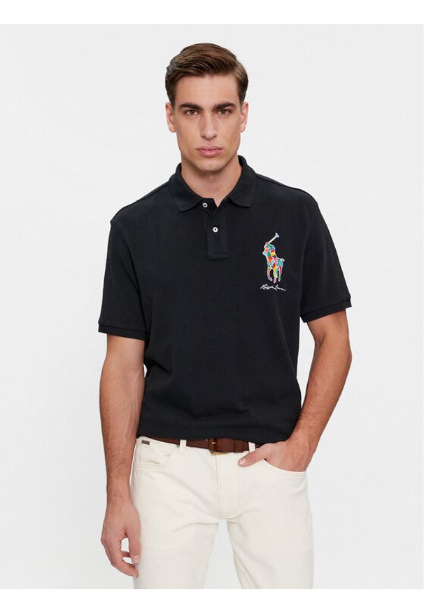 Polo Ralph Lauren Polo 710926413003 Czarny Classic Fit. Typ kołnierza: polo. Kolor: czarny. Materiał: bawełna