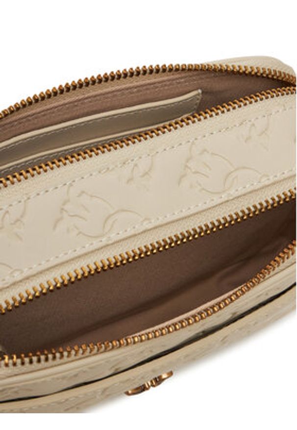 Pinko - PINKO Torebka Camera Bag Mini PE 25 PLTT 104292 A1YB Beżowy. Kolor: beżowy. Materiał: skórzane