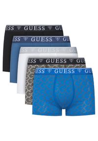 Guess Komplet 5 par bokserek U5BG16 K6YW1 Kolorowy. Materiał: bawełna. Wzór: kolorowy