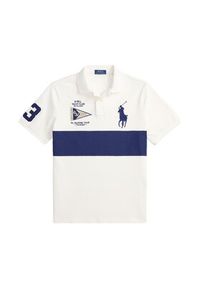 Polo Ralph Lauren Polo 710B21925001 Kremowy Regular Fit. Typ kołnierza: polo. Kolor: kremowy. Materiał: bawełna #5