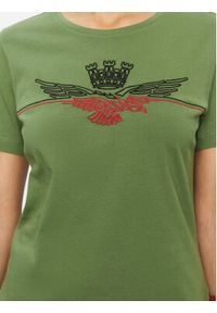 Aeronautica Militare T-Shirt 232TS2164DJ496 Zielony Regular Fit. Kolor: zielony. Materiał: bawełna #4