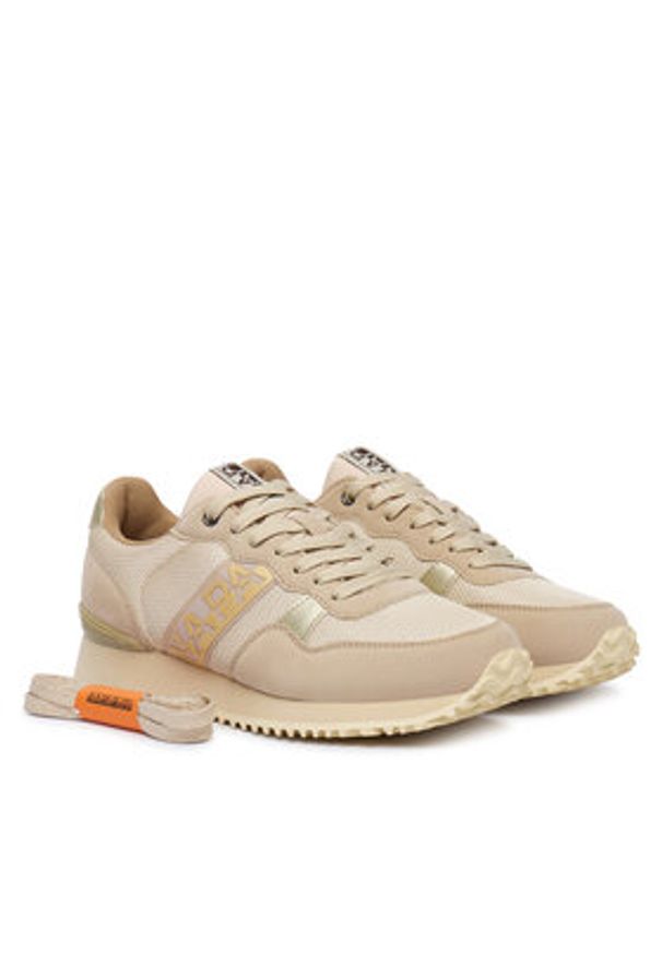 Napapijri Sneakersy NP0A8A6C Beżowy. Kolor: beżowy. Materiał: skóra