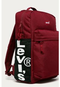 Levi's® - Levi's - Plecak. Kolor: czerwony. Materiał: poliester, materiał. Wzór: gładki. Styl: biznesowy #3