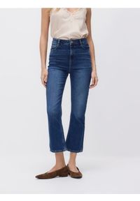 Reserved - Jeansy flare - niebieski. Kolor: niebieski #1