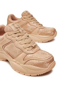 Guess Sneakersy Samnie FLFSAM FAL12 Beżowy. Kolor: beżowy. Materiał: materiał #3